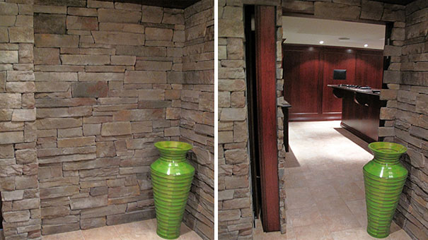 Pièces et chambres cachées et secrètes dans la maison