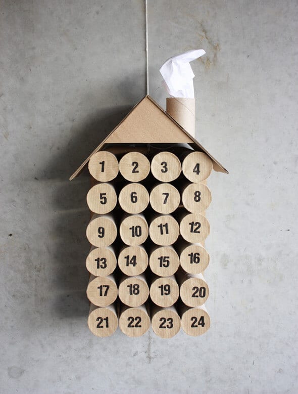Rouleau de papier toilette recyclage en art et déco
