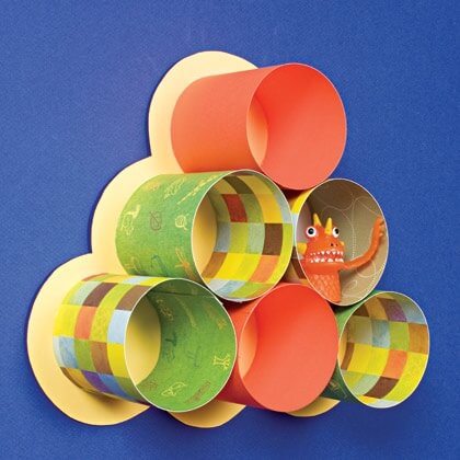 Rouleau de papier toilette recyclage en art et déco