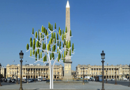 Des arbres à vent pour produire de l’énergie propre en ville Arbre à vent, éolienne urbaine Paris