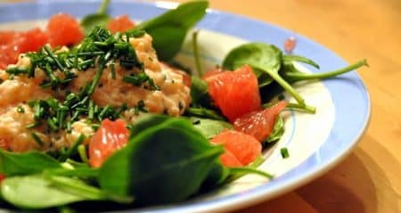 Tartare aux deux saumons, asperges, recette