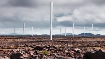 Vortex, éoliennes sans pâles