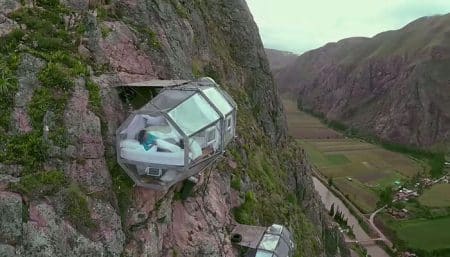 Skylodge, capsule suspendue, Cuzco, Vallée Sacrée Incas