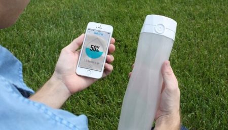 HidrateMe, bouteille d'eau connectée