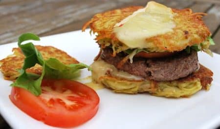 4 sandwiches sans pain à concocter de manière ludique hamburger aux galettes de pommes de terre