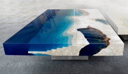 Un lagon dans votre salon grâce à cette table design La Table, Lagoon