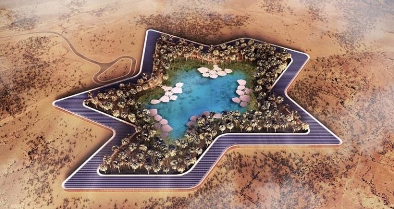 Un complexe écologique pour vivre dans le désert de Dubaï