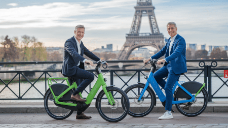 Les nouveaux modèles de Vélib présentés à Paris Les nouveaux modèles de Vélib présentés à Paris