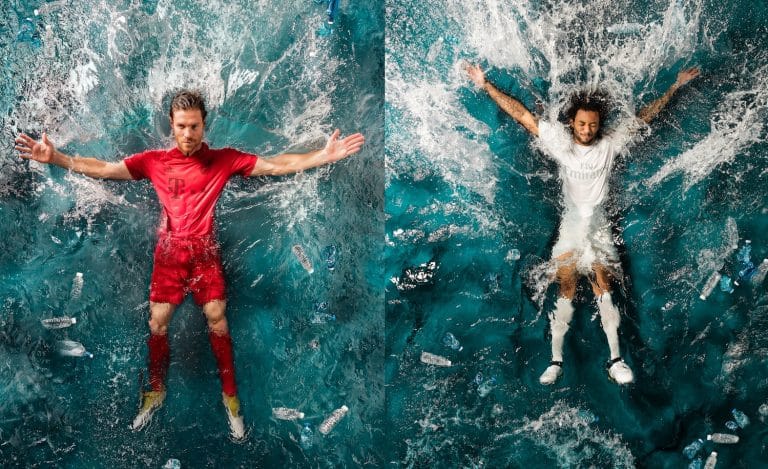 Football : Adidas fabrique des maillots à base de déchets en plastique