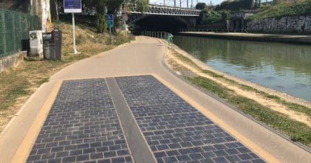 Des pistes cyclables solaires en Île-de-France