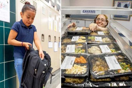 Une cantine scolaire reconditionne et distribue les repas non servis, aux enfants les plus démunis