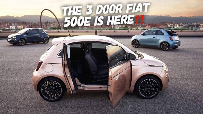Fiat 500 3+1 : l&rsquo;italien se met à l&rsquo;électrique, avec une citadine à portières antagonistes