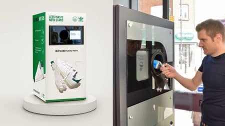 Adidas installe des machines à recyclage dans certaines boutiques Adidas installe des machines à recyclage dans certaines boutiques