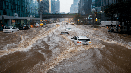 Des pluies torrentielles s’abattent à Séoul