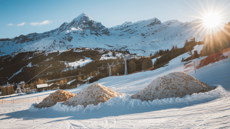 Cette station de ski utilise la neige de l&rsquo;année dernière