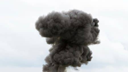 Un nuage de fumée arrive en France
