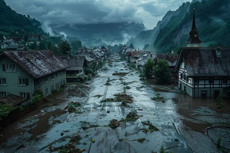 Des pluies torrentielles en Suisse : des vies bouleversées par des inondations et glissements de terrain