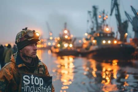Manifestation à La Rochelle : des militants écologistes contre l'agro-industrie bloquent le port