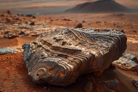 Une nouvelle découverte sur Mars : voici la roche mystérieuse qui intrigue les scientifiques Une nouvelle découverte sur Mars : une roche mystérieuse qui intrigue les scientifiques