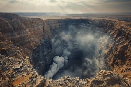 Cette "Porte de l'Enfer" sibérienne engloutit la Terre à un rythme de 35 millions de pieds cubes par an !
