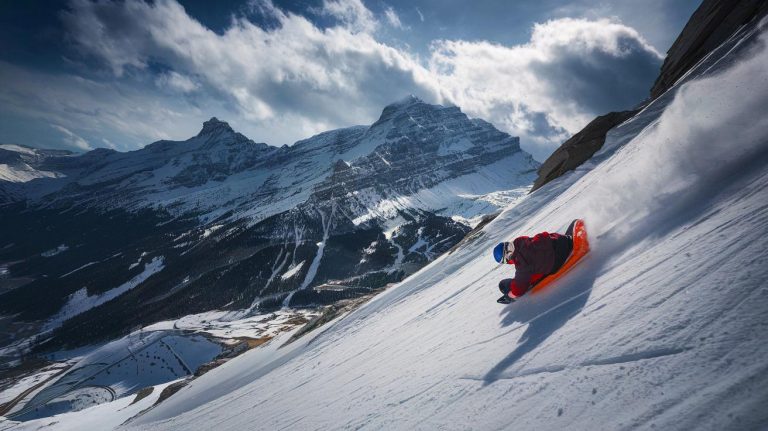 En Suisse, la luge est un vrai sport extrême : des pistes de 50 km, des descentes à haute vitesse et un équipement indispensable