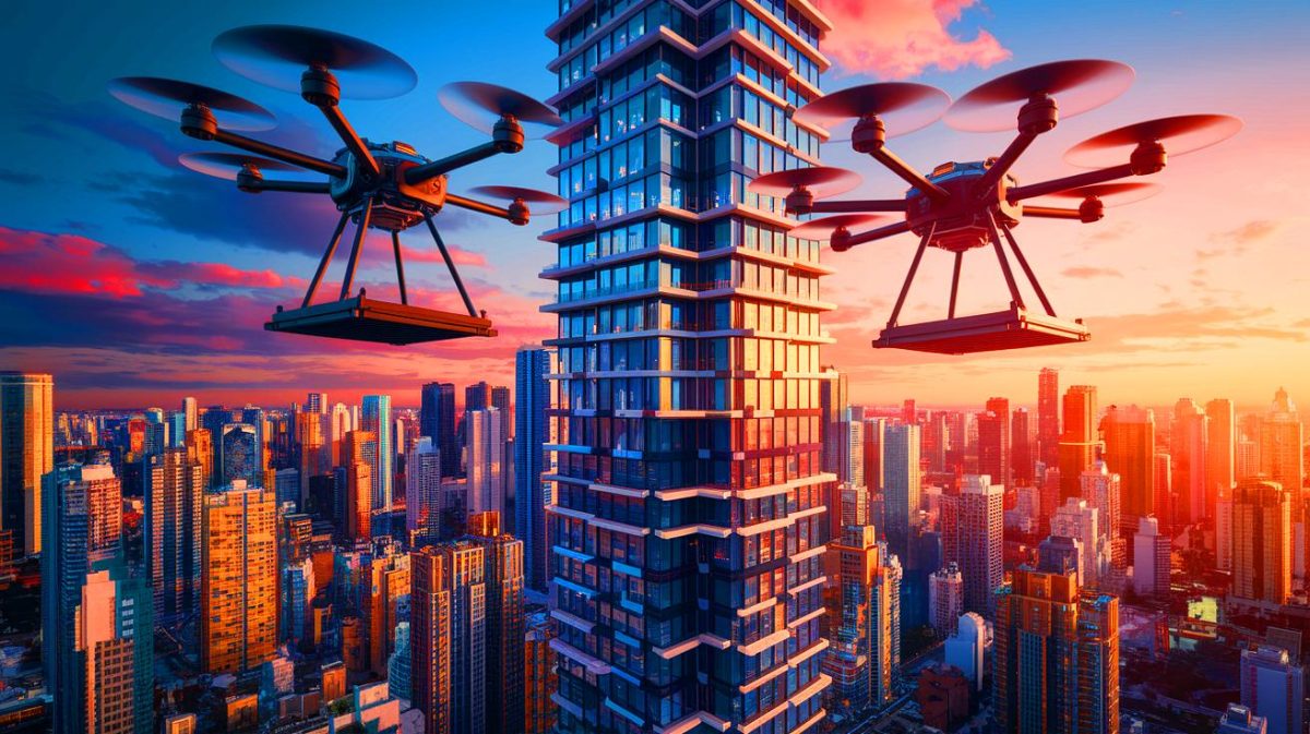 Des robots volants révolutionnaires : ces drones bâtisseurs de gratte-ciel vont bouleverser l’architecture urbaine du futur avec une précision inégalée Des robots volants révolutionnaires : ces drones bâtisseurs de gratte-ciel vont bouleverser l'architecture urbaine du futur avec une précision inégalée