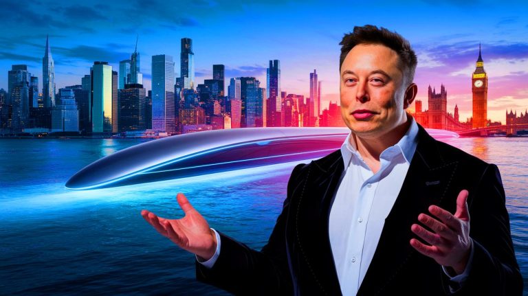 « Elon Musk défie l’Atlantique avec un hyperloop à 20 milliards d’euros » : New York-Londres en 54 minutes seulement, un projet titanesque qui bouleverse la géographie mondiale