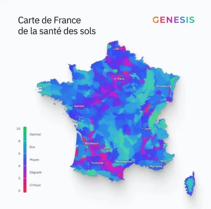 État des sols en France