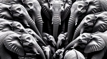 Séisme dévastateur : des éléphants héroïques forment un cercle protecteur autour de leurs petits en Californie, vidéo bouleversante de courage et d'instinct