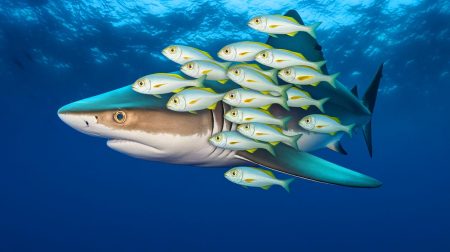 « Technique de chasse révolutionnaire » : ces poissons astucieux se cachent derrière des requins pour capturer leurs proies avec une efficacité inégalée