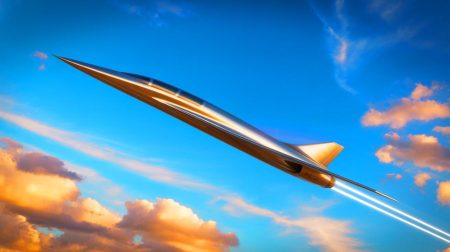Illustration de l'aviation supersonique et des records de vitesse (création par IA, non réaliste). Crédit : Ideogram