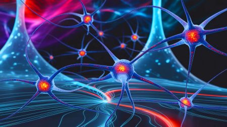 Illustration de la connexion entre les verres de spin et l'intelligence artificielle. Image réalisée par IA.
