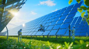 Illustration de cocrystaux photothermiques innovants pour l'énergie solaire développés en Chine (création par IA, non réaliste). Crédit : Ideogram