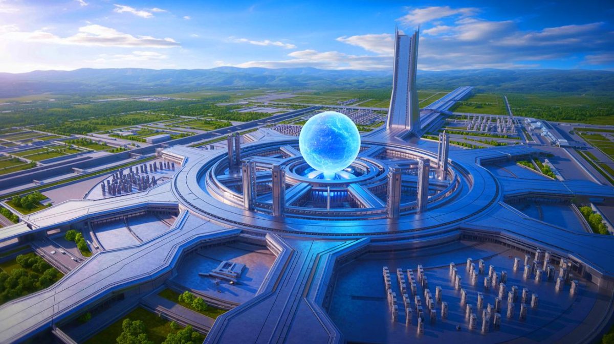 Illustration de la découverte d'un complexe chinois de fusion laser à Mianyang. Image réalisée par IA.