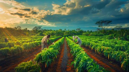 Illustration de la vanille de Madagascar menacée par les changements climatiques. Image réalisée par IA.