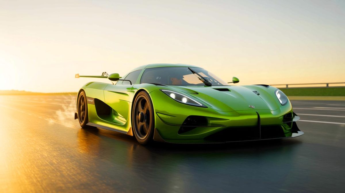 La Koenigsegg Jesko pulvérise les chronos : elle devient officiellement la voiture la plus rapide du monde Illustration de la Koenigsegg Jesko Absolut battant des records de vitesse (création par IA, non réaliste). Crédit : Ideogram