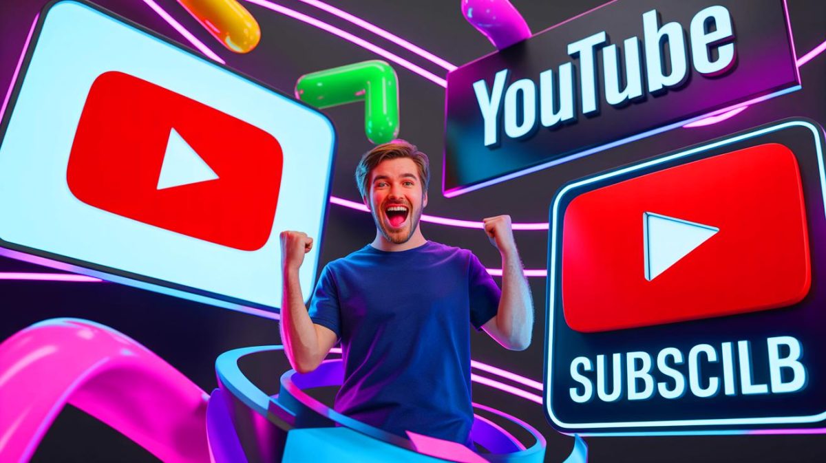 Illustration de MrBeast établissant des records mondiaux sur YouTube (création par IA, non réaliste). Crédit : Ideogram