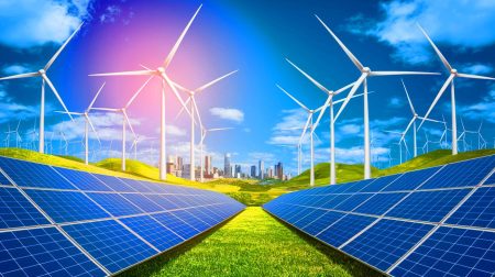 Illustration de l'expansion mondiale des énergies renouvelables en 2024 (création par IA, illustration non réaliste). Crédit : Ideogram.