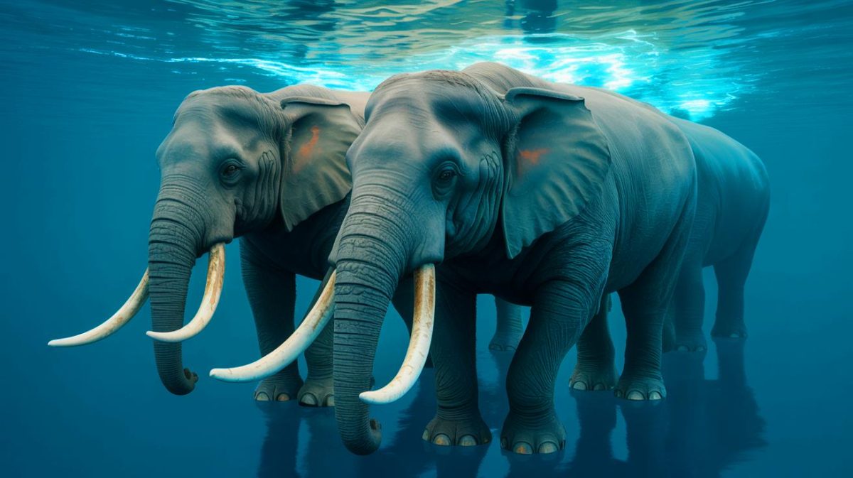 « Révolution maritime imminente » : ces 4 géants des océans, aussi lourds que 20 000 éléphants, s’équipent de la propulsion hybride la plus avancée Illustration de pétroliers géants équipés de voiles rigides et de moteurs hybrides en mer (création par IA, illustration non réaliste). Crédit : Ideogram.