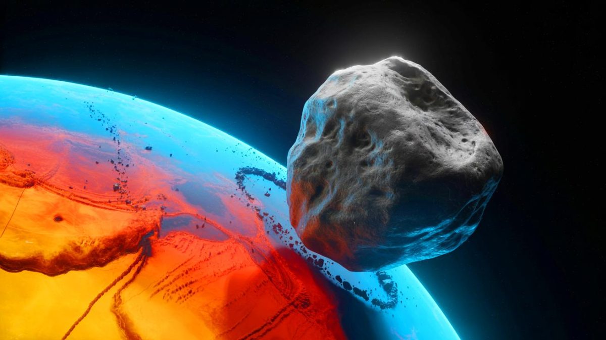 « Un impact dévastateur imminent » : découvrez comment l’astéroïde 2024 YR4 pourrait anéantir ces villes en un instant selon un modèle expert terrifiant Illustration de l'astéroïde 2024 YR4 approchant de la Terre (création par IA, non réaliste). Crédit : Ideogram