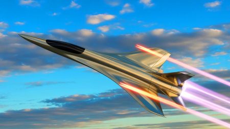 Illustration de la quête de vitesse dans l'aviation moderne (création par IA, non réaliste). Crédit : Ideogram
