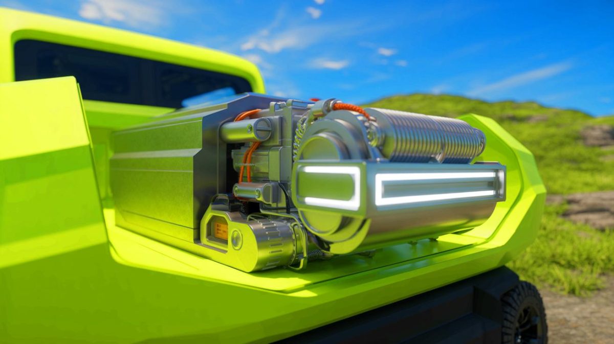Ce géant français bouleverse l’automobile : un moteur électrique inédit au monde s’apprête à défier l’industrie globale dans une transformation majeure Illustration de l'innovation de Stellantis avec un moteur électrique intégrant un treuil pour véhicules tout-terrain. Image réalisée par IA.