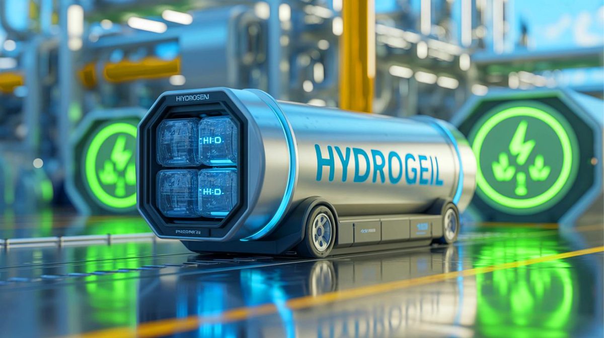 « Cette découverte accidentelle propulse la France en tête mondiale » : HSL Technologies chamboule l’hydrogène européen Illustration de l'innovation d'HydroSil par HSL Technologies dans le transport d'hydrogène. Image réalisée par IA.