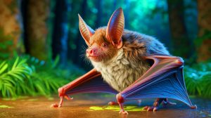 Illustration de chauves-souris sibériennes vivant exceptionnellement longtemps. Image réalisée par IA.