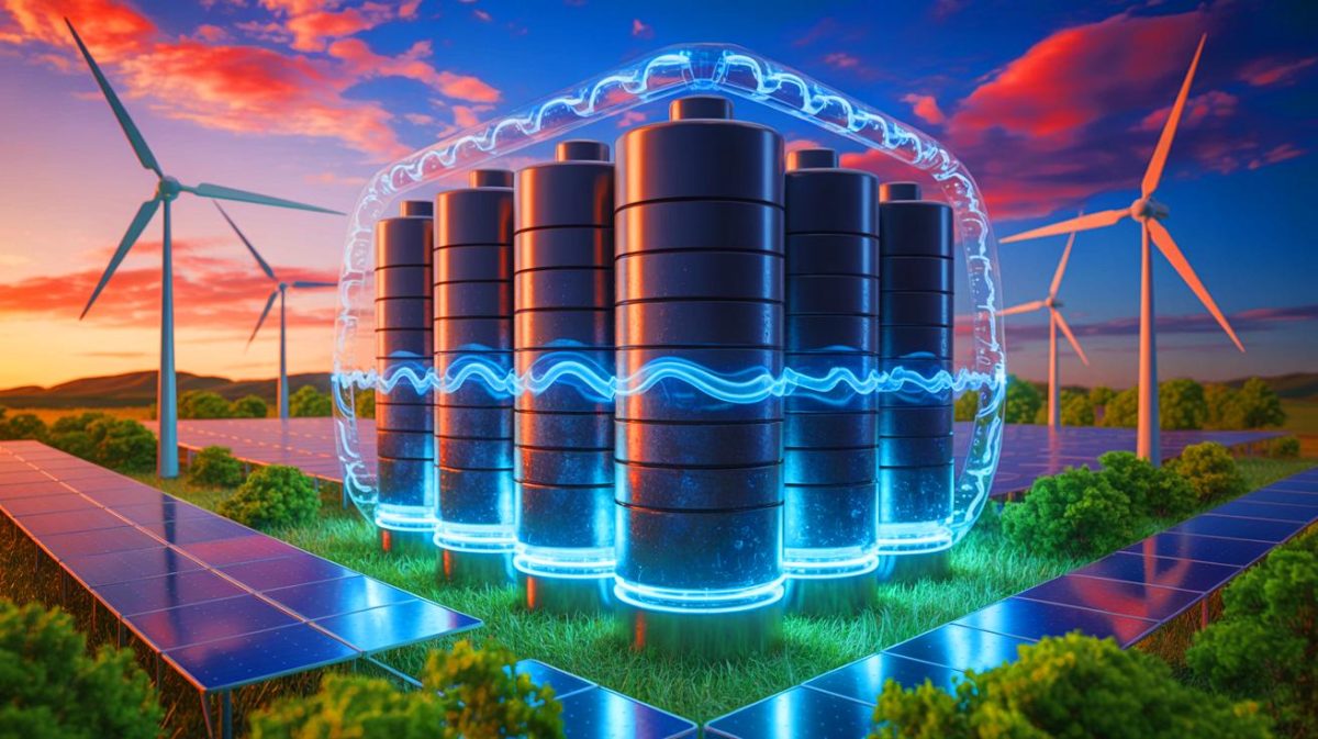 La batterie au sodium qui menace le lithium : performances théoriques exceptionnelles et potentiel énergétique sans précédent selon les experts Illustration de batteries sodium-ion développées par le groupe Dincă avec le matériau cathodique TAQ. Image réalisée par IA.
