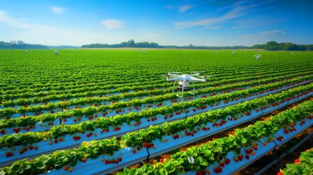 La Chine s’empare du marché mondial avec 200 000 hectares de plantations du fruit préféré des Français : une domination écrasante qui bouleverse la hiérarchie agricole Illustration de la domination chinoise dans la production mondiale de fraises grâce à des innovations technologiques. Image réalisée par IA.