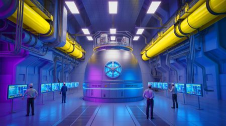 « Un duel nucléaire à 9,2 milliards » : la France et la Russie s’affrontent pour contrôler le marché stratégique du combustible Illustration de l'innovation technologique du réacteur nucléaire VVER-S développé par Rosatom. Image réalisée par IA.