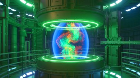 Illustration de la percée du Tokamak WEST dans la recherche sur la fusion nucléaire. Image réalisée par IA.