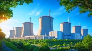 Illustration de la centrale nucléaire de Zhangzhou en Chine, symbole de l'innovation énergétique. Image réalisée par IA.