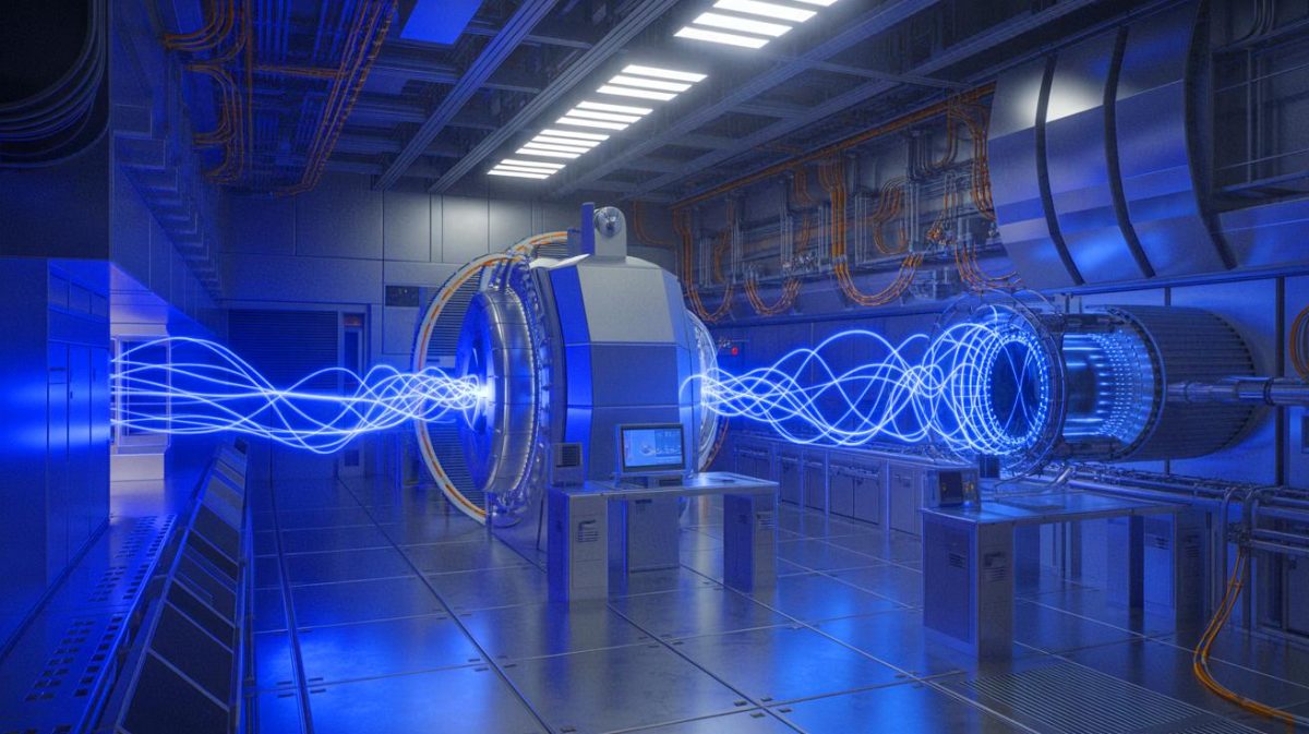 Les États-Unis frappent encore : cette avancée spectaculaire pulvérise tous les records avec un faisceau d’électrons d’une puissance inégalée Illustration de la production du faisceau d'électrons ultracourt le plus puissant au monde. Image réalisée par IA.